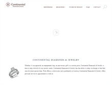 Tablet Screenshot of continentaldiamondsinc.com